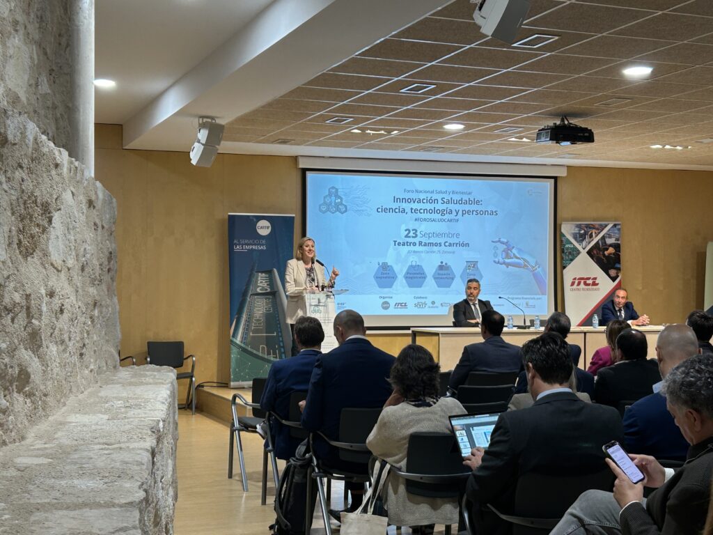 Institutional inauguration by Isabel Blanco, Vice President of the Regional Government of Castile and León, at the CARTIF National Health and Wellness Forum.